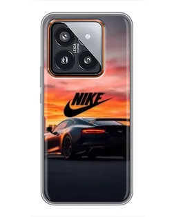 Чохол для Xiaomi 14 Pro з картинкою «Nike та суперкар»