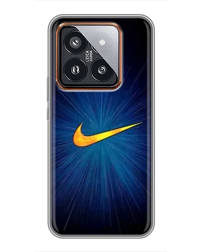 Чехол для Xiaomi 14 Pro с картинкой «Синий пульс Nike» Чехол для Xiaomi 14 Pro с картинкой «Синий пульс Nike»