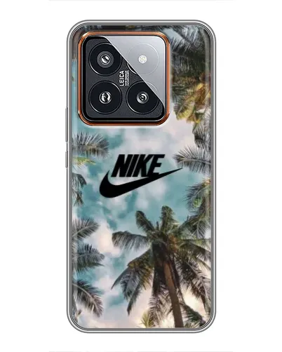 Чехол для Xiaomi 14 Pro с картинкой «Тропический принт Nike» Чехол для Xiaomi 14 Pro с картинкой «Тропический принт Nike»