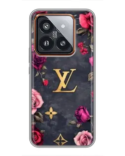 Чехол для Xiaomi 14 Pro с картинкой «Цветочный Louis Vuitton» Чехол для Xiaomi 14 Pro с картинкой «Цветочный Louis Vuitton»