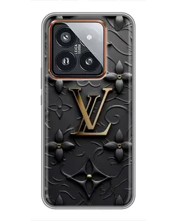 Чехол для Xiaomi 14 Pro с картинкой «Кожаная текстура LV» Чехол для Xiaomi 14 Pro с картинкой «Кожаная текстура LV»