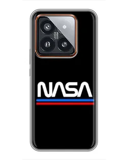 Чохол для Xiaomi 14 Pro з картинкою «NASA — класика Red Blue» Чохол для Xiaomi 14 Pro з картинкою «NASA — класика Red Blue»