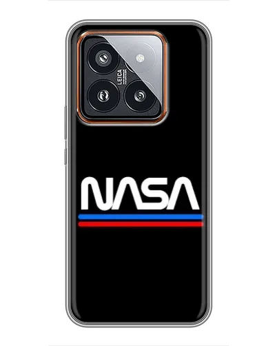 Чохол для Xiaomi 14 Pro з картинкою «NASA — класика Red Blue» Чохол для Xiaomi 14 Pro з картинкою «NASA — класика Red Blue»