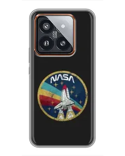 Чохол для Xiaomi 14 Pro з картинкою «NASA — емблема місії» Чохол для Xiaomi 14 Pro з картинкою «NASA — емблема місії»
