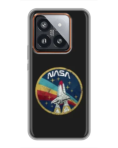 Чохол для Xiaomi 14 Pro з картинкою «NASA — емблема місії» Чохол для Xiaomi 14 Pro з картинкою «NASA — емблема місії»