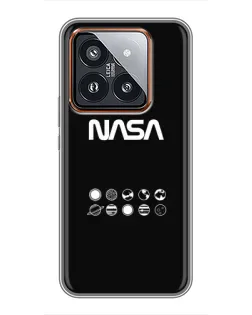 Чохол для Xiaomi 14 Pro з картинкою «NASA — технічний принт» Чохол для Xiaomi 14 Pro з картинкою «NASA — технічний принт»