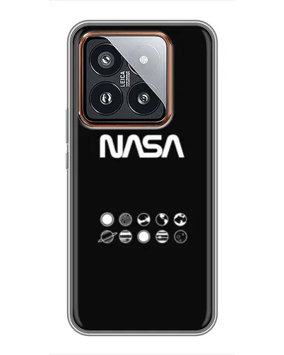 Чохол для Xiaomi 14 Pro з картинкою «NASA — технічний принт» Чохол для Xiaomi 14 Pro з картинкою «NASA — технічний принт»