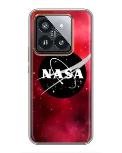 Чехол для Xiaomi 14 Pro с картинкой «NASA — красная туманность»
