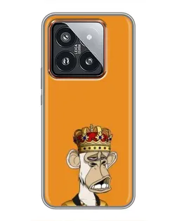 Чохол для Xiaomi 14 Pro з картинкою «Золота мавпа Bored Ape»