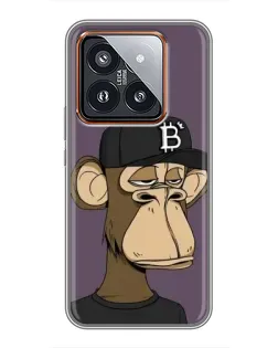 Чохол для Xiaomi 14 Pro з картинкою «Bored Ape в кепці»