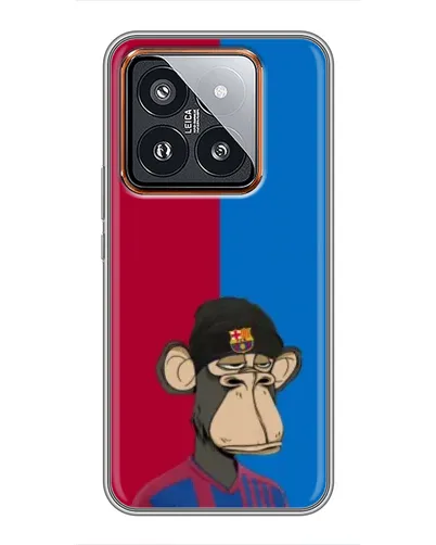 Чехол для Xiaomi 14 Pro с картинкой «Bored Ape — фанат Барсы» Чехол для Xiaomi 14 Pro с картинкой «Bored Ape — фанат Барсы»