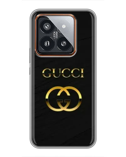 Чохол для Xiaomi 14 Pro з картинкою «Золотий логотип Gucci» Чохол для Xiaomi 14 Pro з картинкою «Золотий логотип Gucci»