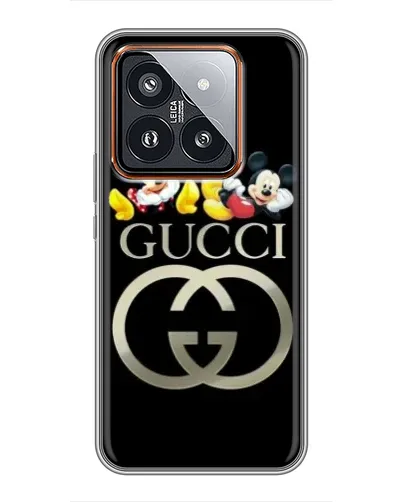 Чохол для Xiaomi 14 Pro з картинкою «Gucci — герої Disney» Чохол для Xiaomi 14 Pro з картинкою «Gucci — герої Disney»