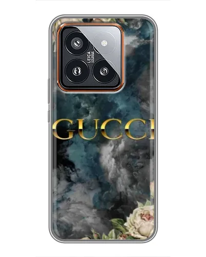 Чохол для Xiaomi 14 Pro з картинкою «Абстрактні квіти Gucci» Чохол для Xiaomi 14 Pro з картинкою «Абстрактні квіти Gucci»