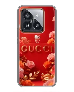 Чохол для Xiaomi 14 Pro з картинкою «Gucci — золотий сад»