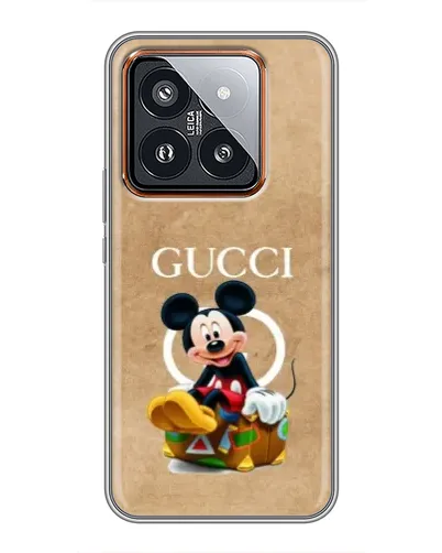 Чохол для Xiaomi 14 Pro з картинкою «Міккі Маус Gucci — крафт» Чохол для Xiaomi 14 Pro з картинкою «Міккі Маус Gucci — крафт»