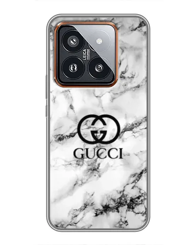 Чохол для Xiaomi 14 Pro з картинкою «Gucci — мармуровий шик» Чохол для Xiaomi 14 Pro з картинкою «Gucci — мармуровий шик»