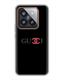 Чохол для Xiaomi 14 Pro з картинкою «Gucci — червоний градієнт»