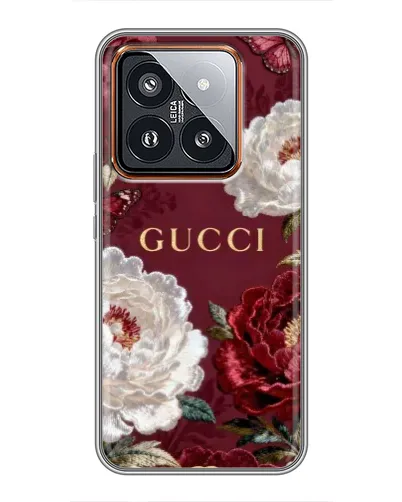 Чехол для Xiaomi 14 Pro с картинкой «Gucci — бордовые розы» Чехол для Xiaomi 14 Pro с картинкой «Gucci — бордовые розы»