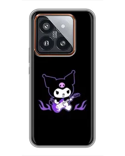 Чехол для Xiaomi 14 Pro с картинкой «Электрическая Kuromi» Чехол для Xiaomi 14 Pro с картинкой «Электрическая Kuromi»