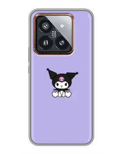 Чехол для Xiaomi 14 Pro с картинкой «Kuromi — фиолетовый минимализм» Чехол для Xiaomi 14 Pro с картинкой «Kuromi — фиолетовый минимализм»