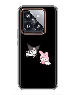 Чехол для Xiaomi 14 Pro с картинкой «My Melody и Kuromi» Чехол для Xiaomi 14 Pro с картинкой «My Melody и Kuromi»