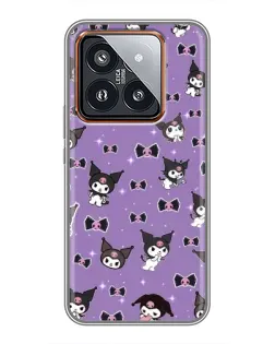Чехол для Xiaomi 14 Pro с картинкой «Kuromi — паттерн» Чехол для Xiaomi 14 Pro с картинкой «Kuromi — паттерн»