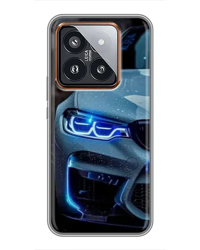 Чехол для Xiaomi 14 Pro с картинкой «Взгляд BMW с синими фарами» Чехол для Xiaomi 14 Pro с картинкой «Взгляд BMW с синими фарами»