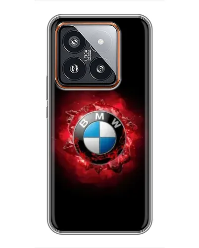 Чехол для Xiaomi 14 Pro с картинкой «Логотип BMW — вспышка» Чехол для Xiaomi 14 Pro с картинкой «Логотип BMW — вспышка»