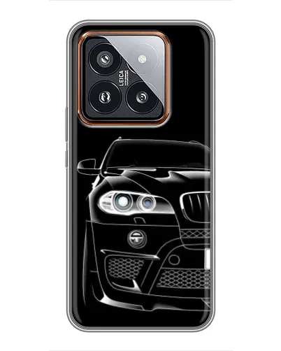 Чехол для Xiaomi 14 Pro с картинкой «Темный силуэт BMW» Чехол для Xiaomi 14 Pro с картинкой «Темный силуэт BMW»
