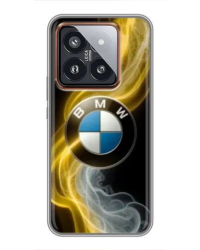 Чехол для Xiaomi 14 Pro с картинкой «Золотистый дым BMW» Чехол для Xiaomi 14 Pro с картинкой «Золотистый дым BMW»