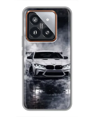 Чехол для Xiaomi 14 Pro с картинкой «BMW сквозь туман» Чехол для Xiaomi 14 Pro с картинкой «BMW сквозь туман»