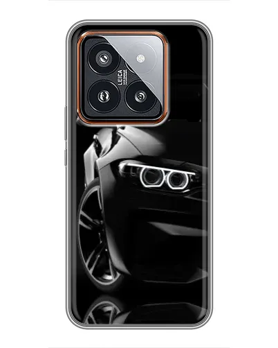 Чехол для Xiaomi 14 Pro с картинкой «Черная BMW — профиль» Чехол для Xiaomi 14 Pro с картинкой «Черная BMW — профиль»