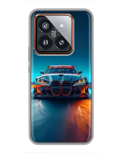 Чехол для Xiaomi 14 Pro с картинкой «BMW — огни неона» Чехол для Xiaomi 14 Pro с картинкой «BMW — огни неона»
