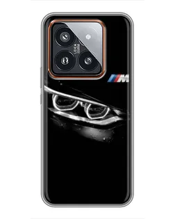 Чехол для Xiaomi 14 Pro с картинкой «BMW — взгляд тигра»
