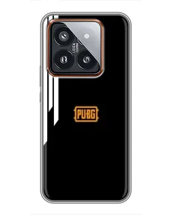Чехол для Xiaomi 14 Pro с картинкой «PUBG — вертикальные линии»