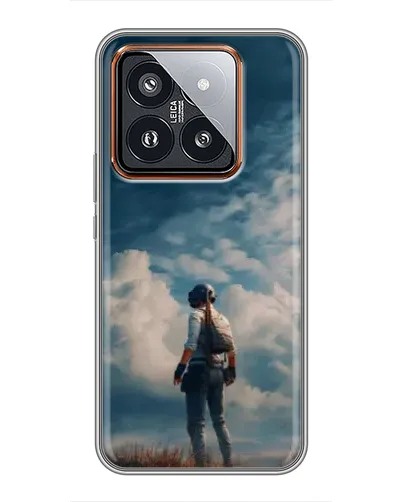 Чехол для Xiaomi 14 Pro с картинкой «Герой PUBG на скале» Чехол для Xiaomi 14 Pro с картинкой «Герой PUBG на скале»