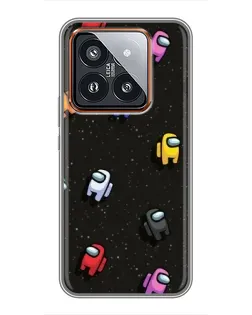 Чехол для Xiaomi 14 Pro с картинкой «Космический паттерн Among Us» Чехол для Xiaomi 14 Pro с картинкой «Космический паттерн Among Us»