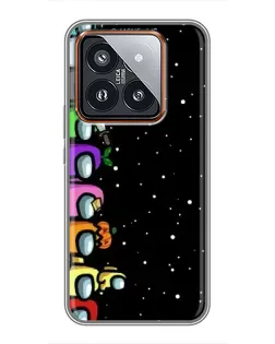 Чехол для Xiaomi 14 Pro с картинкой «Команда Among Us» Чехол для Xiaomi 14 Pro с картинкой «Команда Among Us»