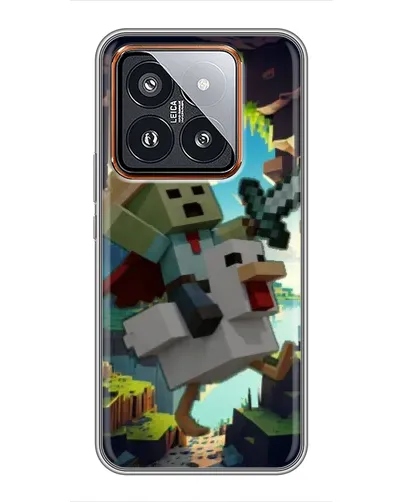 Чехол для Xiaomi 14 Pro с картинкой «Стив и гусь» Чехол для Xiaomi 14 Pro с картинкой «Стив и гусь»