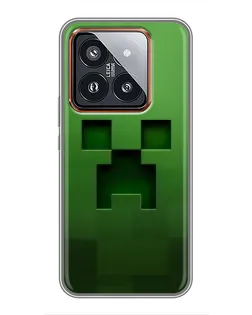 Чехол для Xiaomi 14 Pro с картинкой «Крипер микро-дизайн» Чехол для Xiaomi 14 Pro с картинкой «Крипер микро-дизайн»