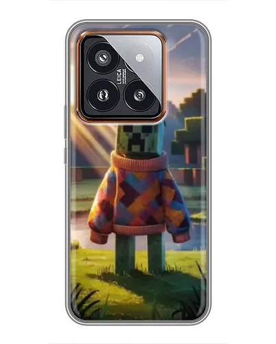 Чехол для Xiaomi 14 Pro с картинкой «Крипер в свитере» Чехол для Xiaomi 14 Pro с картинкой «Крипер в свитере»