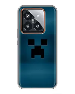 Чехол для Xiaomi 14 Pro с картинкой «Крипер текстура» Чехол для Xiaomi 14 Pro с картинкой «Крипер текстура»