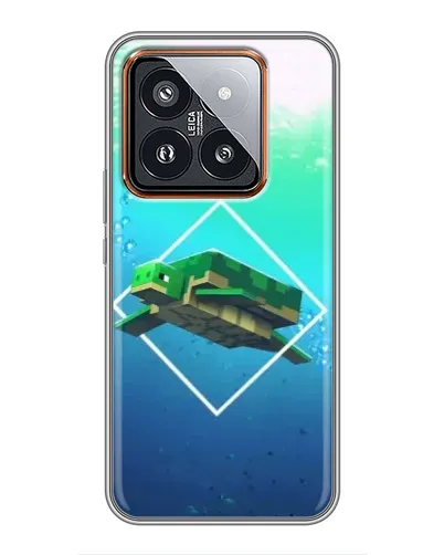 Чехол для Xiaomi 14 Pro с картинкой «Черепаха Minecraft» Чехол для Xiaomi 14 Pro с картинкой «Черепаха Minecraft»