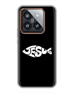 Чехол для Xiaomi 14 Pro с картинкой «Рыба Jesus» Чехол для Xiaomi 14 Pro с картинкой «Рыба Jesus»