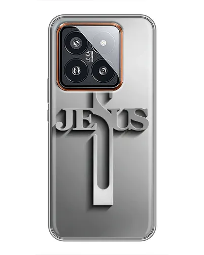 Чехол для Xiaomi 14 Pro с картинкой «Металлический крест Jesus» Чехол для Xiaomi 14 Pro с картинкой «Металлический крест Jesus»