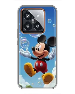 Чехол для Xiaomi 14 Pro с картинкой «Mickey и мыльные пузыри» Чехол для Xiaomi 14 Pro с картинкой «Mickey и мыльные пузыри»