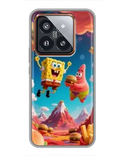 Чехол для Xiaomi 14 Pro с картинкой «Космический фастфуд» Чехол для Xiaomi 14 Pro с картинкой «Космический фастфуд»