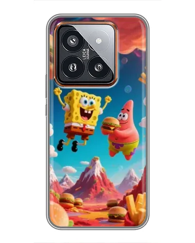 Чехол для Xiaomi 14 Pro с картинкой «Космический фастфуд»