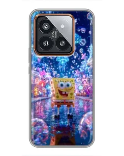 Чехол для Xiaomi 14 Pro с картинкой «Неоновый океан» Чехол для Xiaomi 14 Pro с картинкой «Неоновый океан»